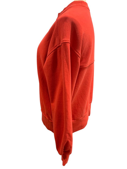 Small Everlane Womens Pullover Crewneck Sweatshirt Light Red Organic Cotton