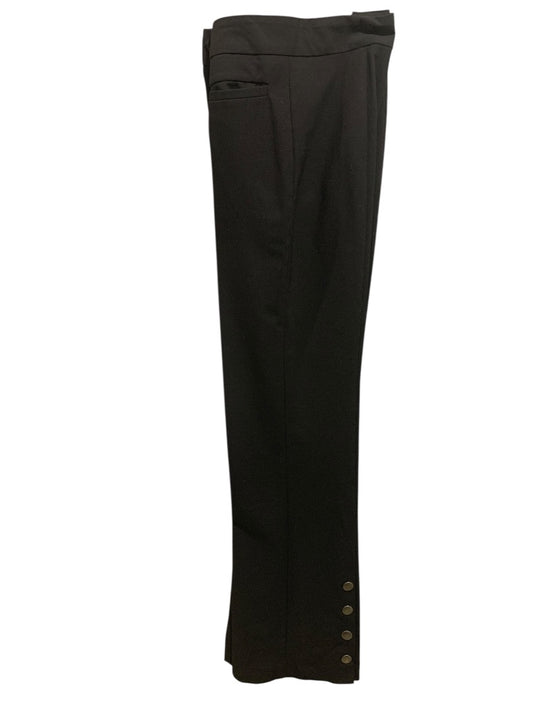 Size 0 bebe Womens Black Dress Pants Snap Calf Detail