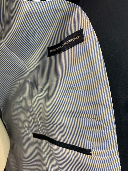 38R Tommy Hilfiger Mens Navy Blue Cotton Sport Coat Jacket