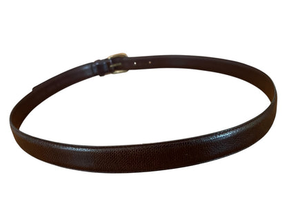 Size 36 Henry Grethel Belt Full Grain Steerhide Dark Brown Leather .75" width