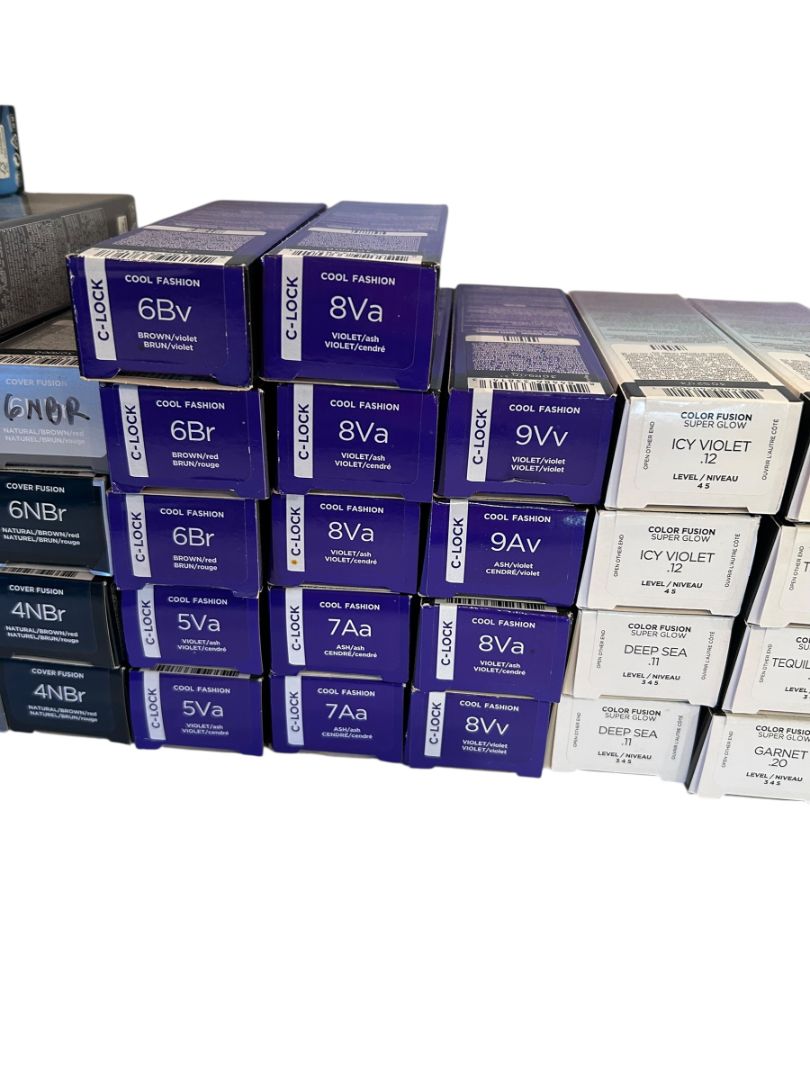 Lot of 49 Redken Fusion Hair Colors 2.1 oz New Cover Cool Super Glow Hi-Fusion