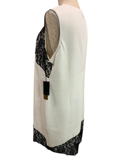 Size 18 Maree Pour Toi New Sheath Dress Ivory Black Lace Sleeveless