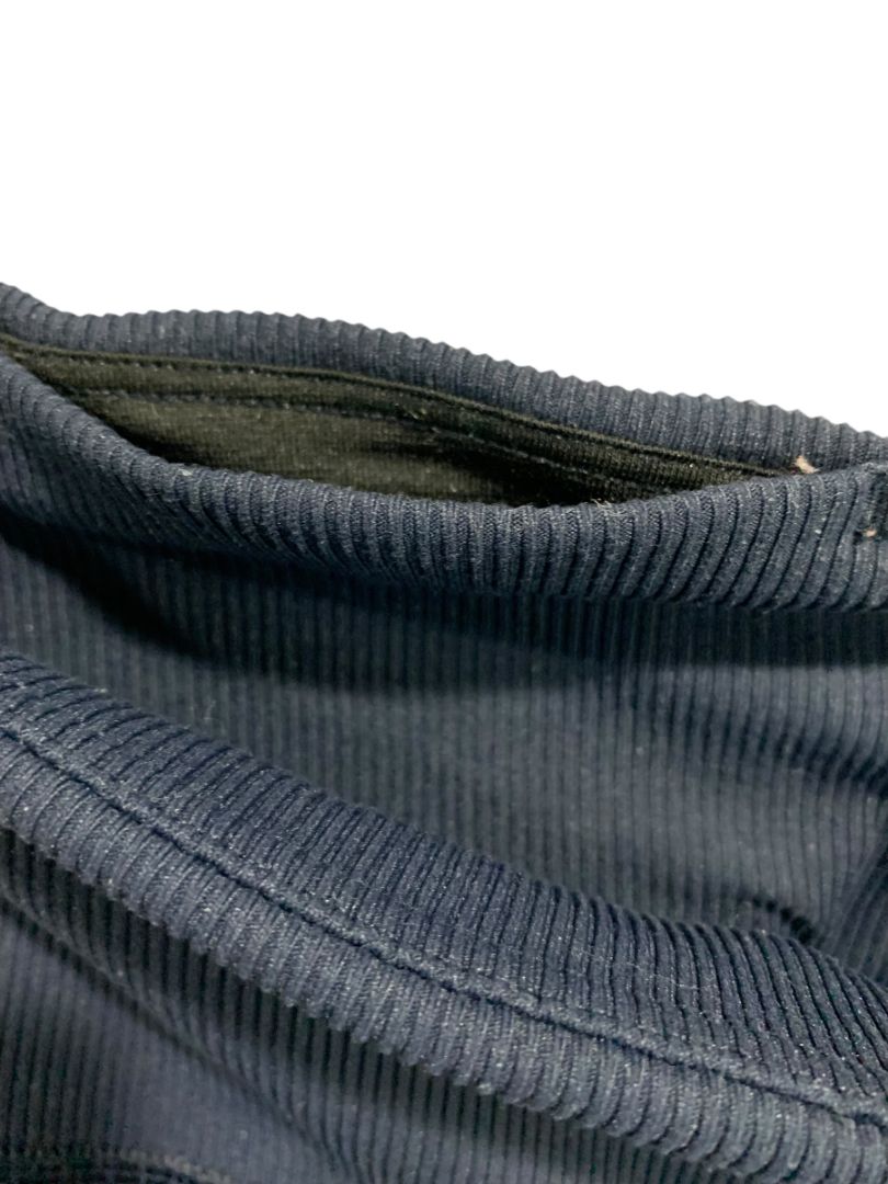 Small GapFit Womens Navy Blue Ribbed Jogger Leggings 26" Inseam