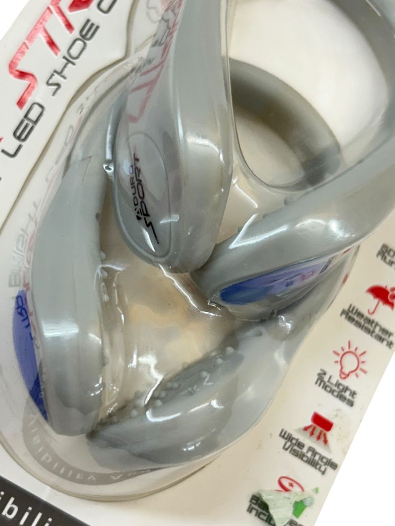 Aduro Sport Color Strides Blue Light Shoe Running Clips Ultra Bright LED New