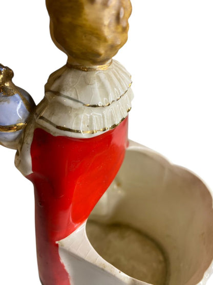 Vintage Lego Infant of Prague Ceramic Planter 7.25"