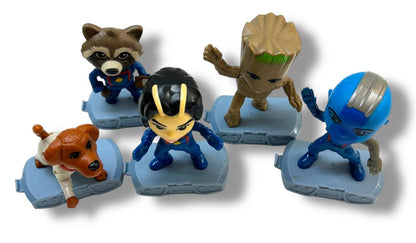Set of 5 Guardians of the Galaxy McDonalds Happy Meal Toy 4"