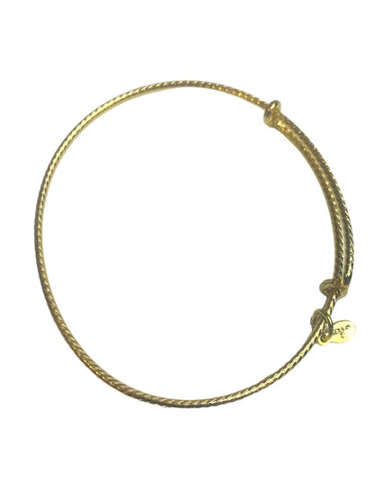 Alex and Ani Goldtone Expandable Bangle Bracelet Twist Design