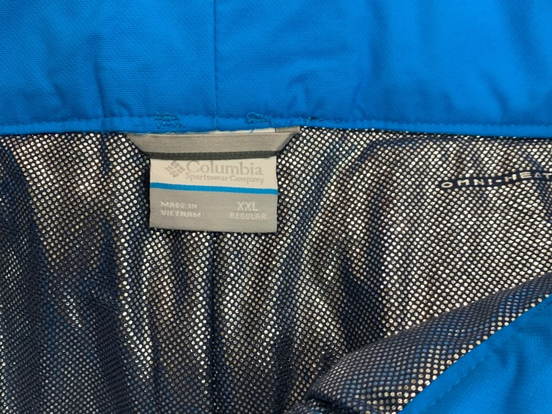 XXL Columbia Mens New Arctic Trip Omni-Heat Snow Pant Ski Snowboard Blue