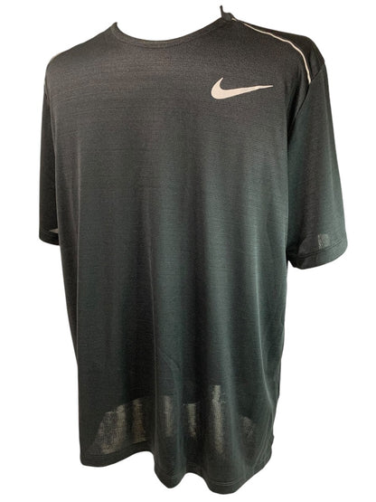 XL Nike Running Mens New Dri-Fit Miler Shirt Black AJ7565