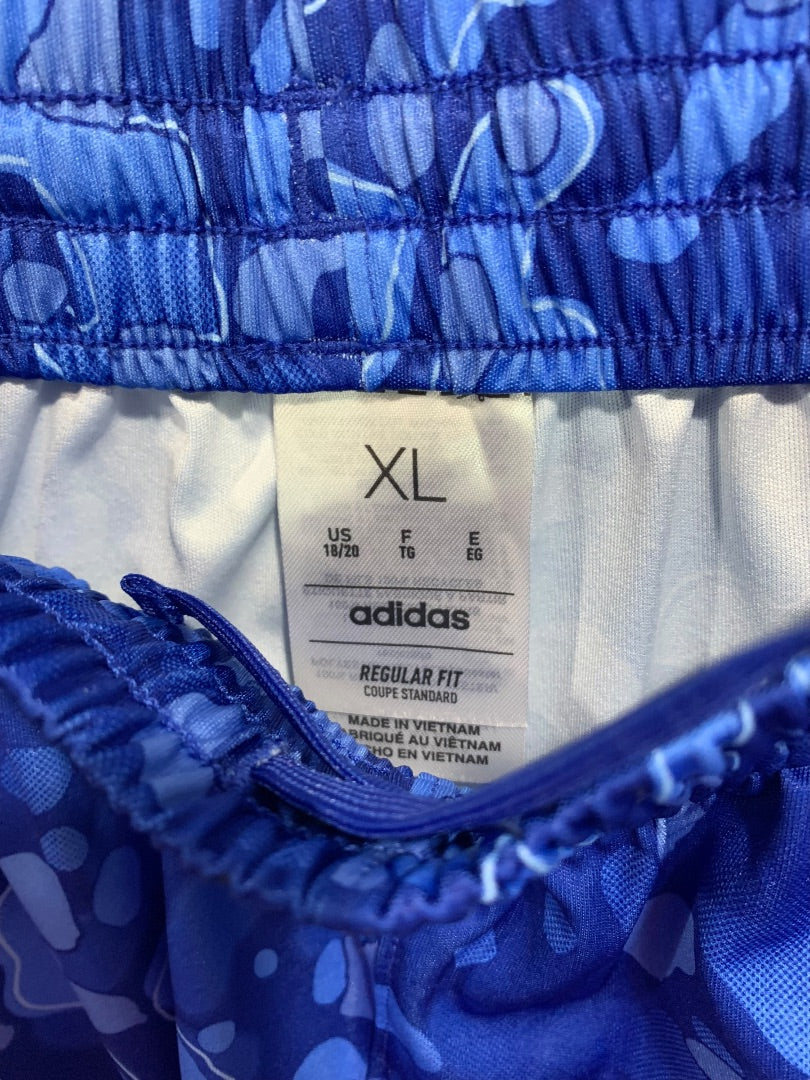 XL (18/20) Adidas New Boys Youth Royal Blue Pull On Shorts AH5709