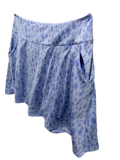 Small Adidas Womens New Print Blue Fusion Golf Skort HT1278
