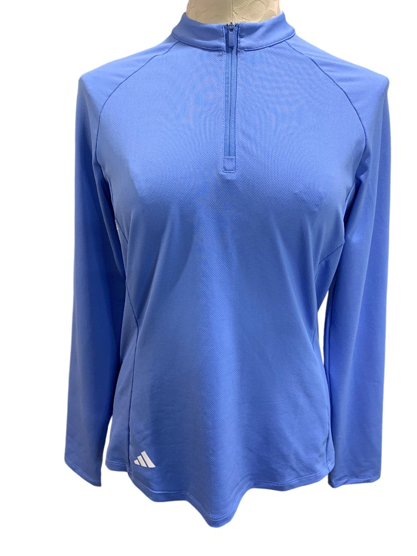 Small Adidas Golf Womens New Long Sleeve 1/4 Zip Shirt HY3971