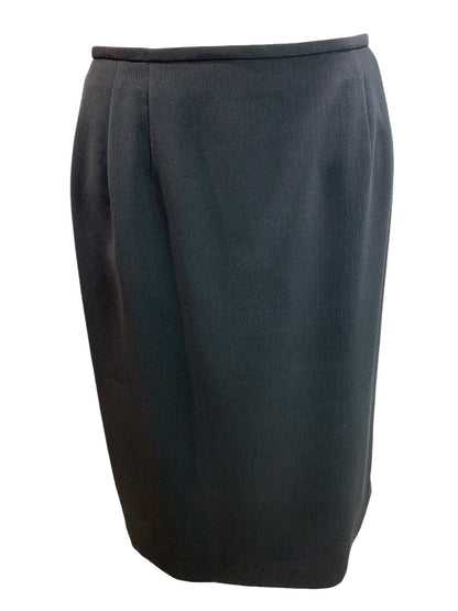 Size 8 Kasper for ASL Womens Suit Skirt Straight Black