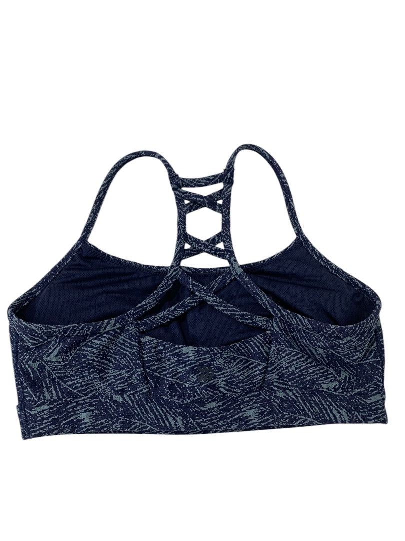 Medium All in Motion Blue Print Sports Bra Removable Pads