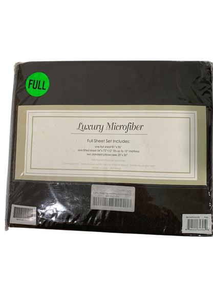 Luxury Microfiber Full Sheet Set New Dark Chocolate