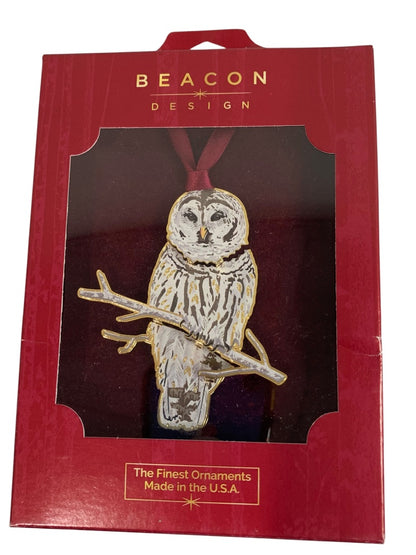 Beacon Design New Winter Owl Ornament USA Made 63680