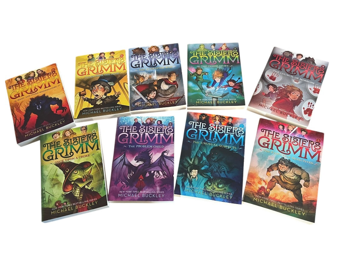 Set of 9 The Sisters Grim & Journal Box Set Paperback Books