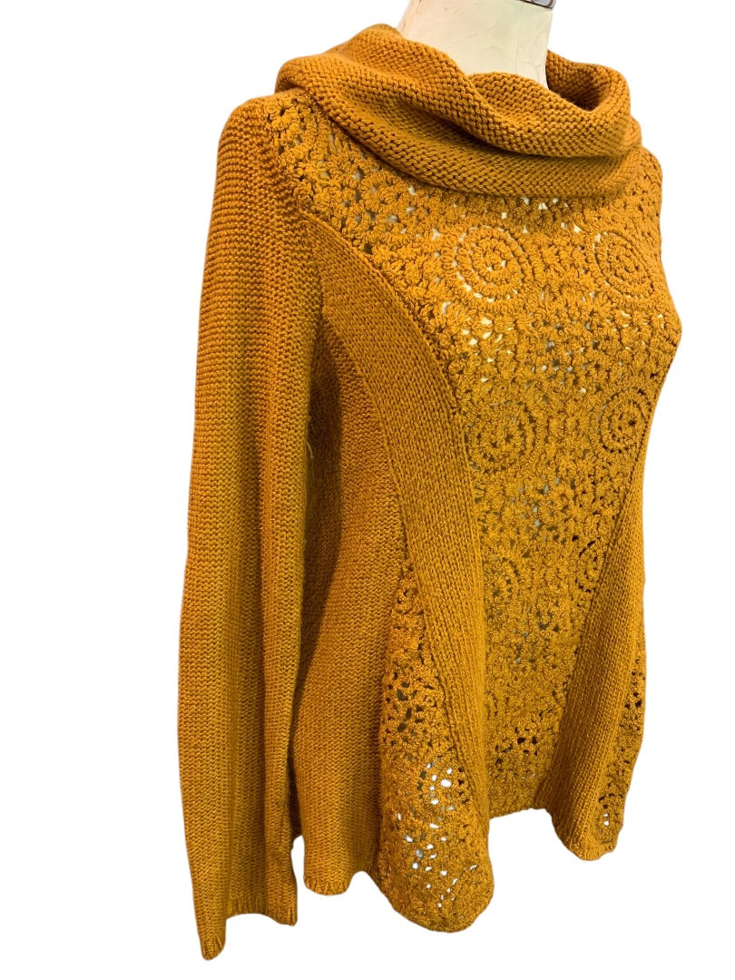 Medium Angel of the North Womens Wool Mohair Blend Sweater Loose Knit