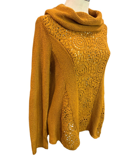 Medium Angel of the North Womens Wool Mohair Blend Sweater Loose Knit
