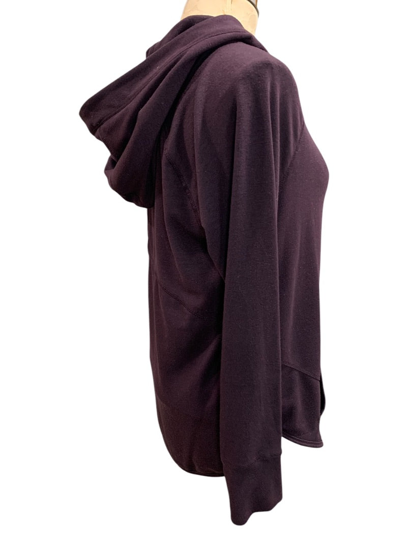Medium Yogalicious Womens Purple Soft Pullover Hoodie Shirt