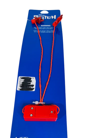 Disney Patriotic Stitch Light Up Necklace Ages 12+ Overhead Long