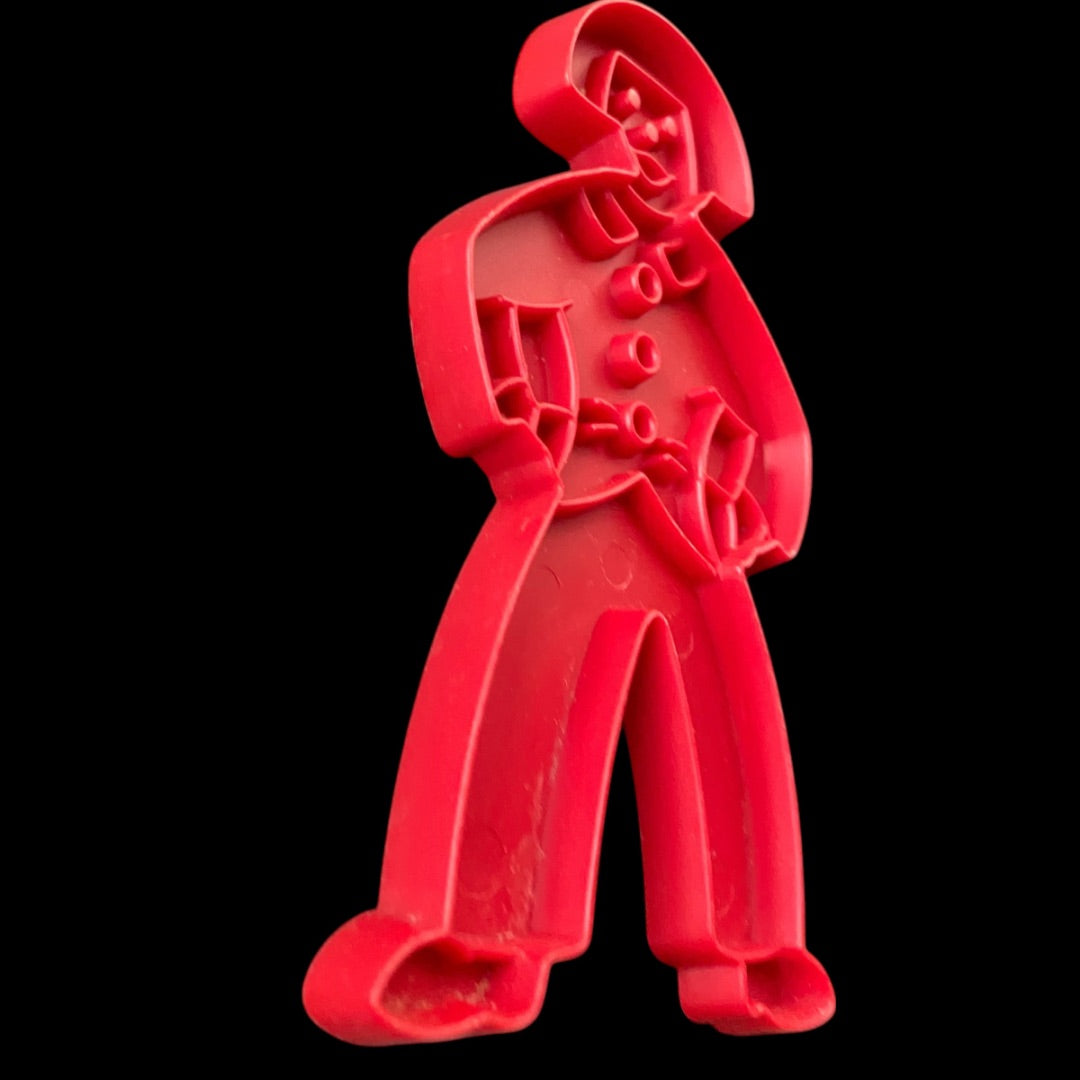 Tupperware 1970s Red Plastic Cookie Cutter USA Dutch Boy Clown Figure