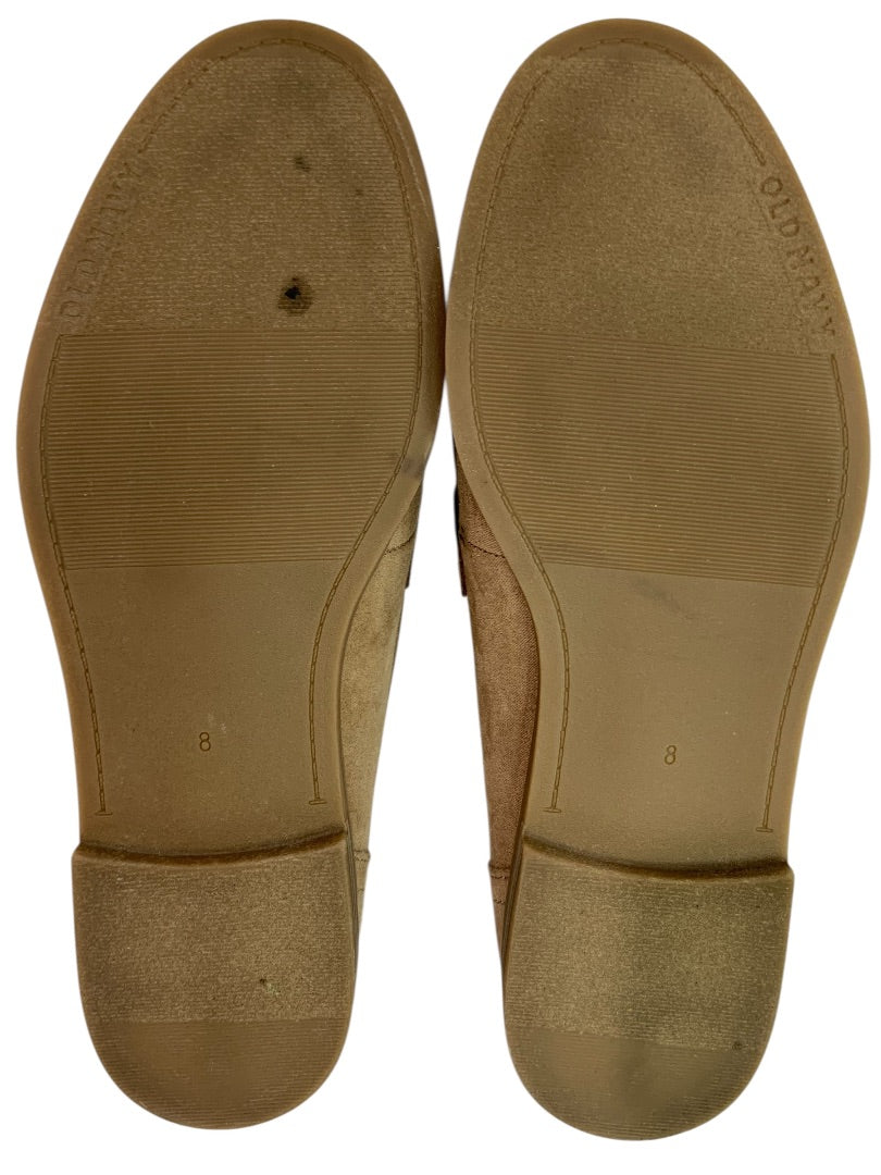 Size 8 Old Navy Brown Womens Brown Microfiber Penny Loafer Shoes