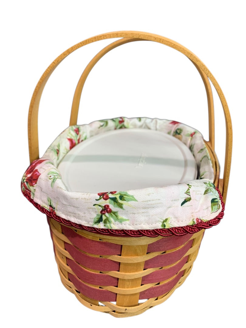 Longaberger 2007 Christmas Collection Sweets & Treats Basket and Liner