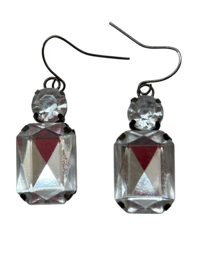 Lightweight Acrylic Clear Fish Hook Earrings 1.5 Inch Drop Dangle