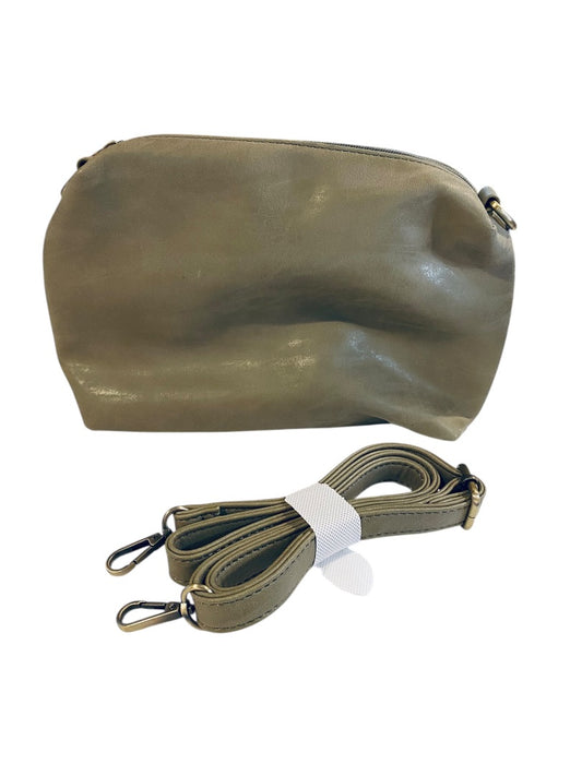 Joy Susan Vegan Leather Sage Green Purse Pouch Detachable Strap