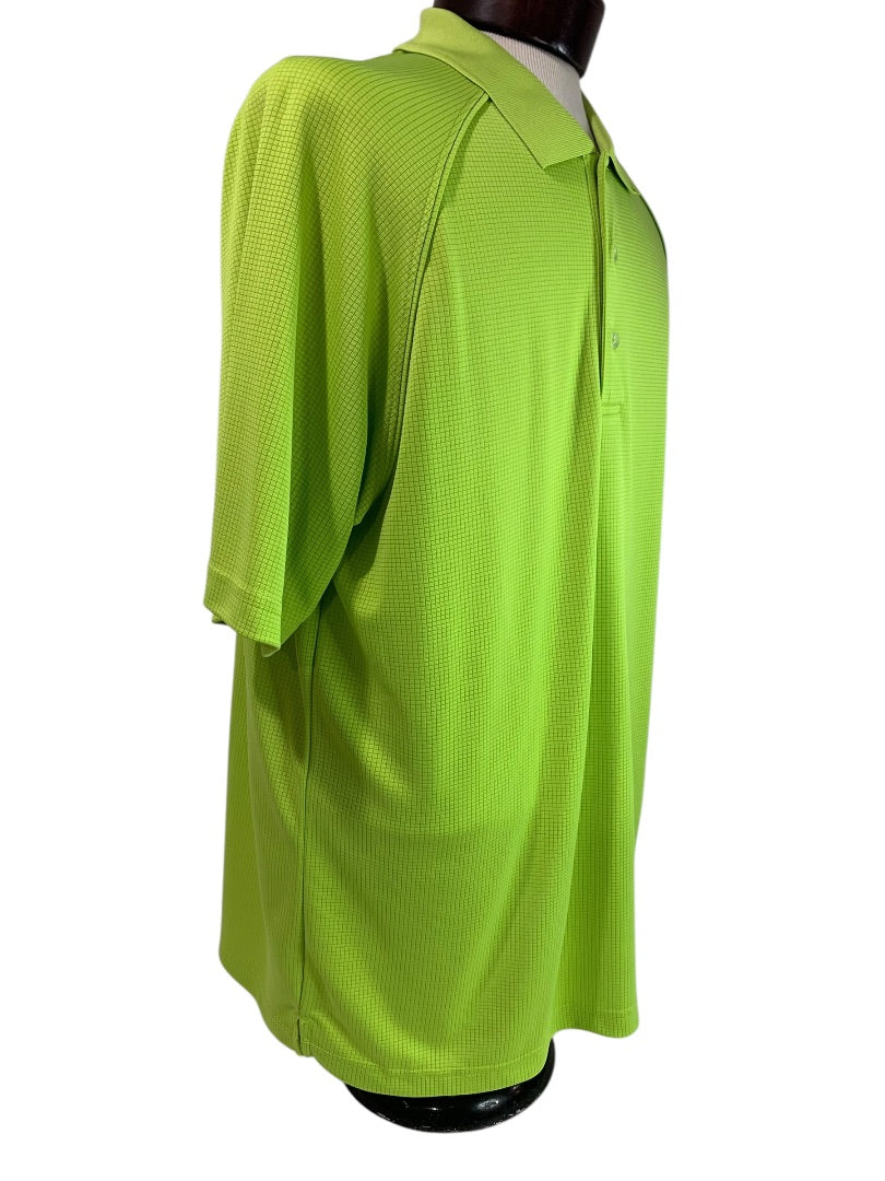 XL Slazenger Mens Polo Golf Shirt Short Sleeve Lime Green