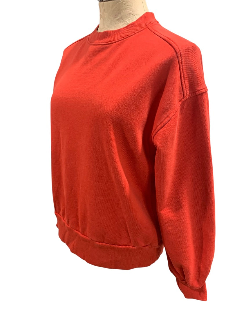 Small Everlane Womens Pullover Crewneck Sweatshirt Light Red Organic Cotton