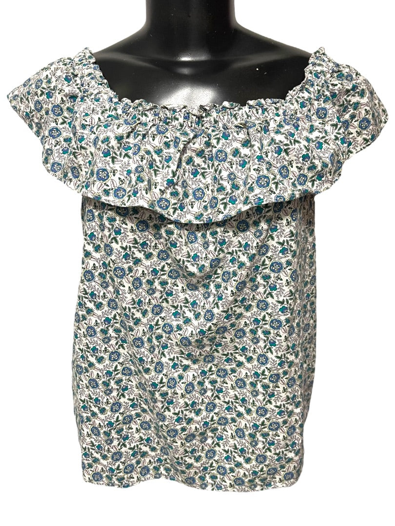 XXS J. Crew Tiered Ruffled Lined Floral Mini Skirt AY478