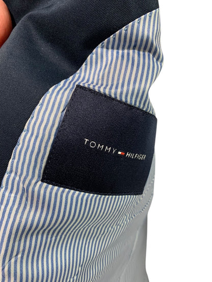 38R Tommy Hilfiger Mens Navy Blue Cotton Sport Coat Jacket