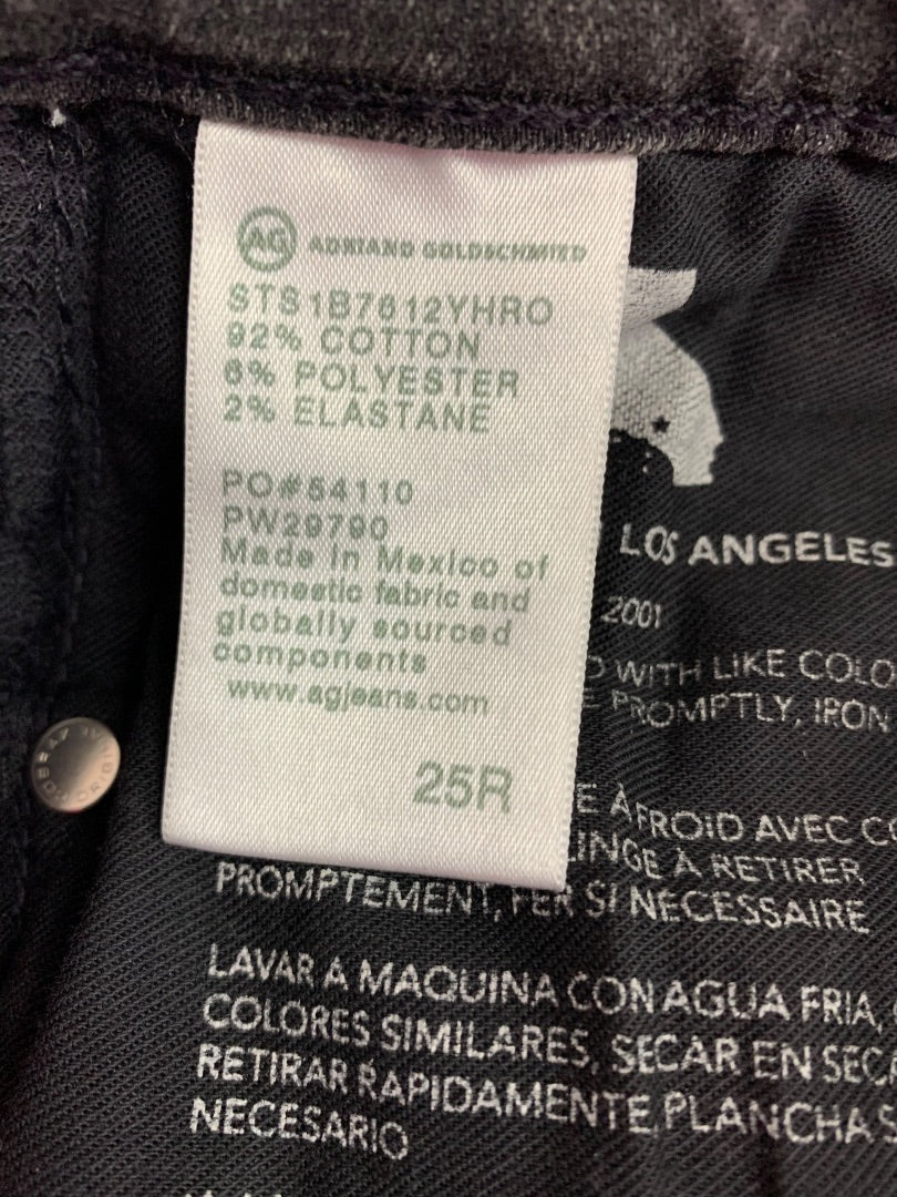 Size 25R Adriano Goldschmeid Womens Denim Alexxis Slim High Rise Vintage Fit