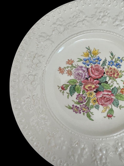 1940s Wellesley Wedgwood Ullswater China 9.5" Luncheon Plate