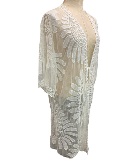 One Size Lace Crochet Womens Beach Cover Up Cardigan Boho