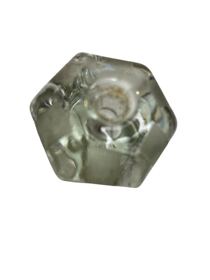 Glass Antique Drawer Knob Pull Clear 39mm 1.5" No Hardware