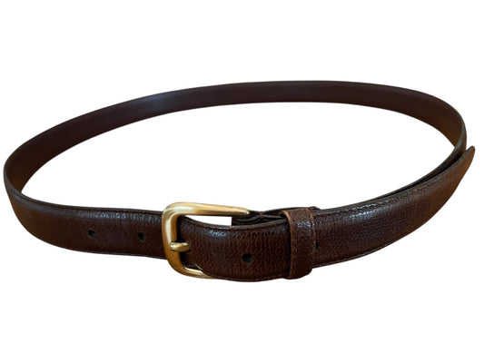 Size 36 Henry Grethel Belt Full Grain Steerhide Dark Brown Leather .75" width