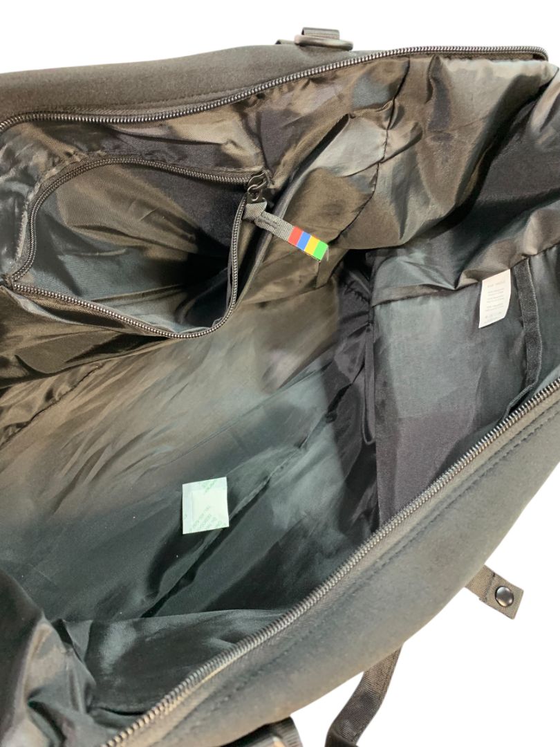 Ebay Branded Black Neoprene Tote Travel Bag 22 x 14x 7  Bag Rainbow Strap New