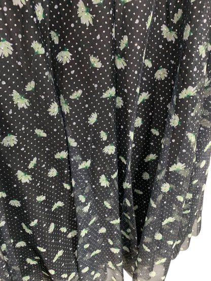 Size 22/24 Cato New Pull On Midi Skirt Black Glittered Tulle