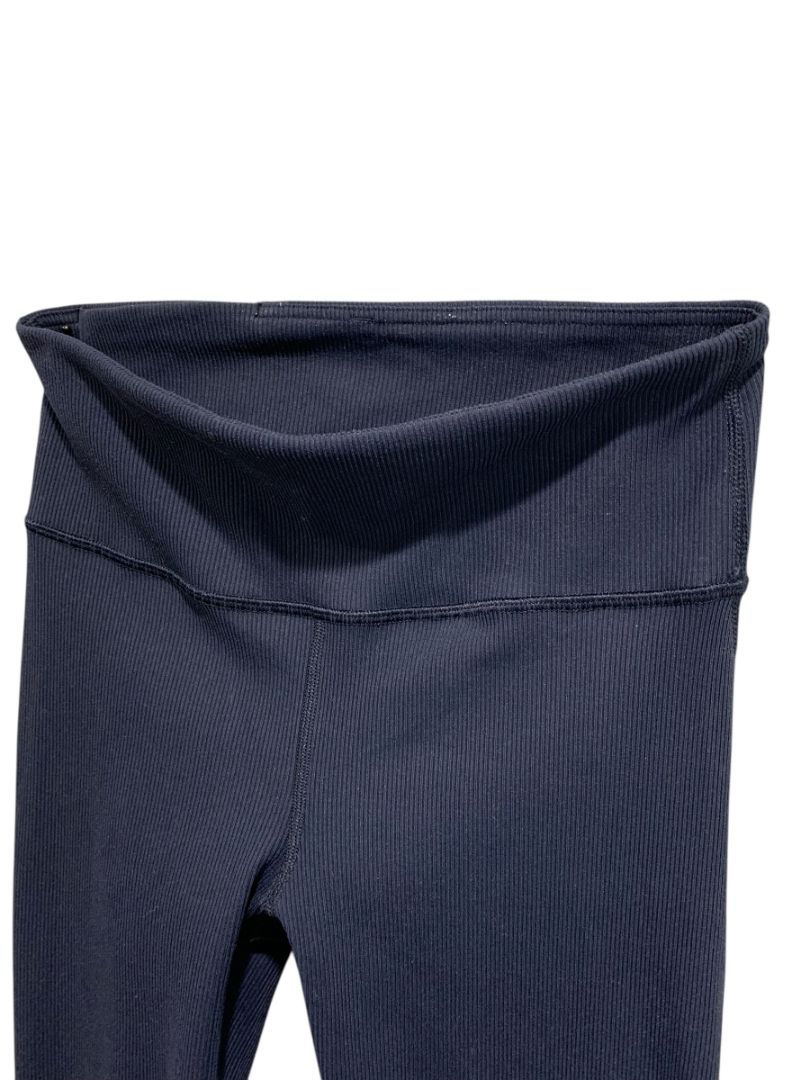 Small GapFit Womens Navy Blue Ribbed Jogger Leggings 26" Inseam