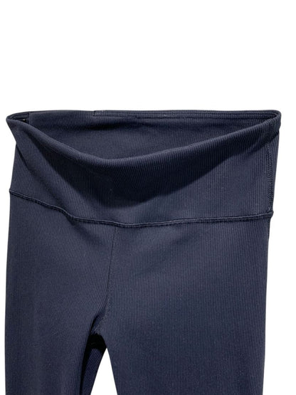 Small GapFit Womens Navy Blue Ribbed Jogger Leggings 26" Inseam