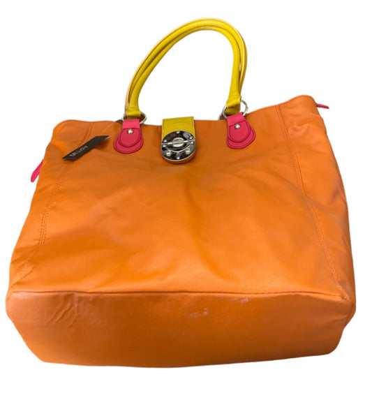 Apt 9 Large Handbag Zipper & Magnetic Closure Outside Pockets Orange NWT