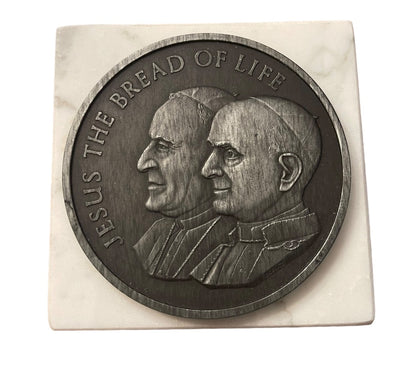 41st International Eucharistic Congress 1976 Philadelphia Medallion on Marble 3.2" x 3.5"