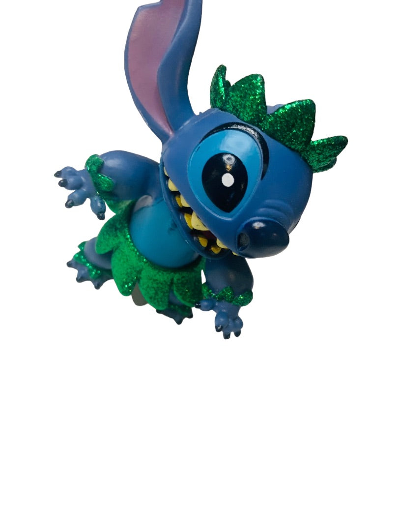 Disney Store Animators Lilo Hawaiian Stitch Figure 3" Hula Green Glitter