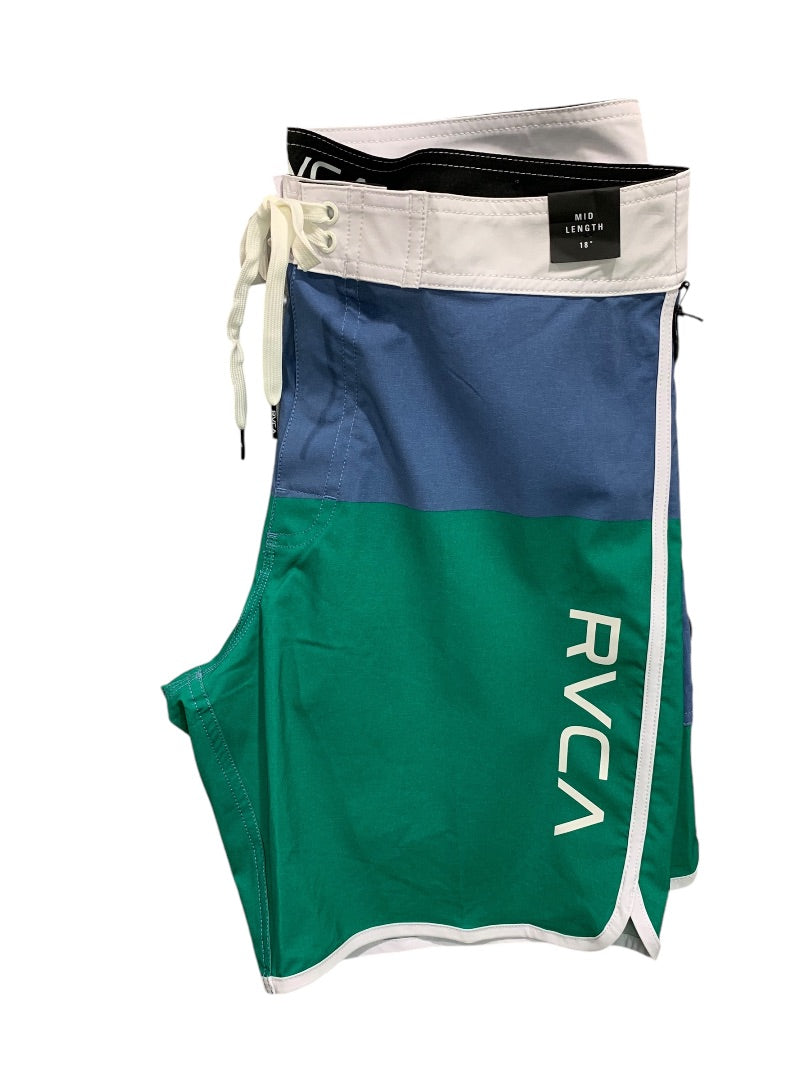 Size 32 RVCA Stretch Mens New 18 Inch Board Short Color Block