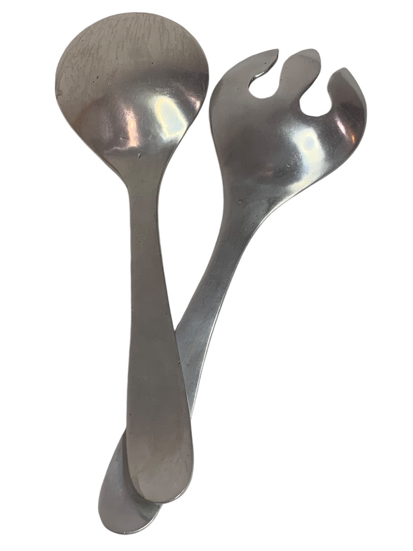 Stainless Steel Salad Servers Fork Spoon 11 Inch