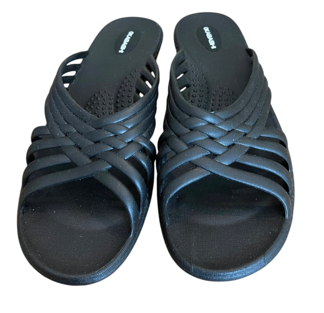 M/L 8-9 Okabashi Womens Venice Sandal Size Slides Black