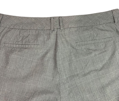 Size 16 Dockers Womens Plaid Gray Pants Mid Rise Curvy Metro Capri